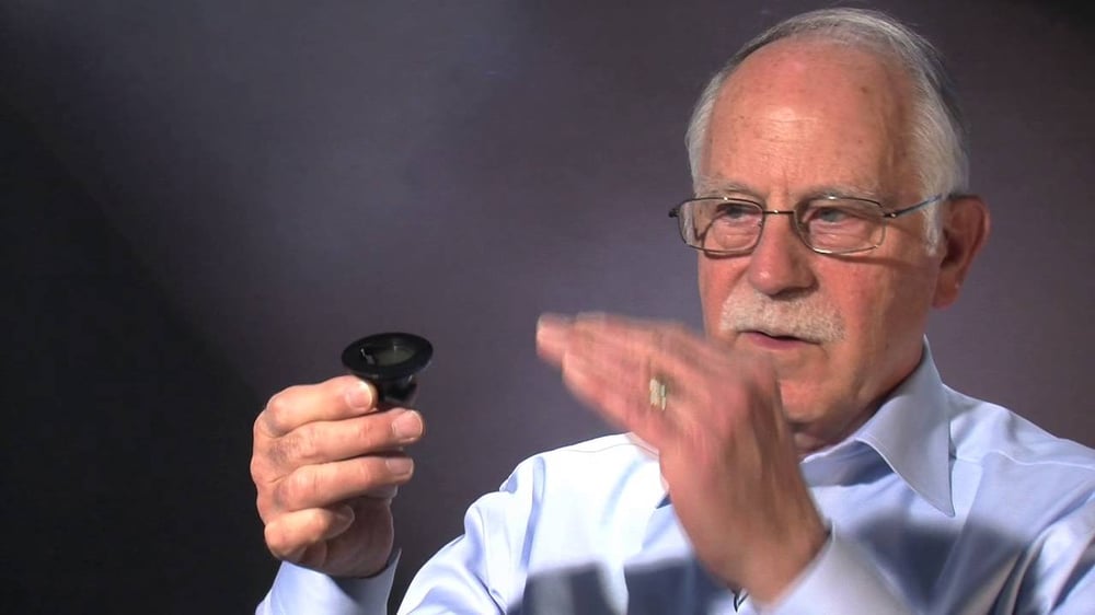 het eerste geprinte 3D-model door Chuck Hull